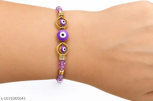Evil eye rakhi for brother (Purple)