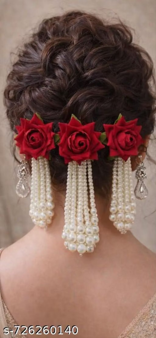 Floral hair accessories for women and girls