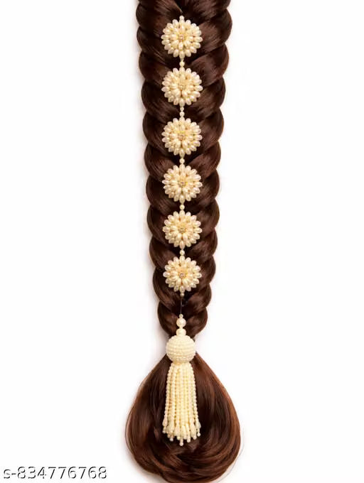 Pearl flower paranda braid accessories