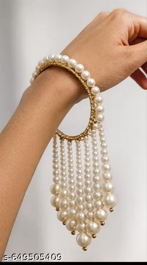 Bridal kalira bangles with latkan
