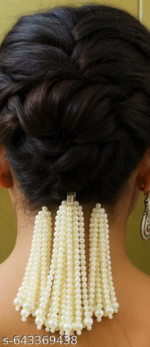 Bridal bun hair accessories for women and girls