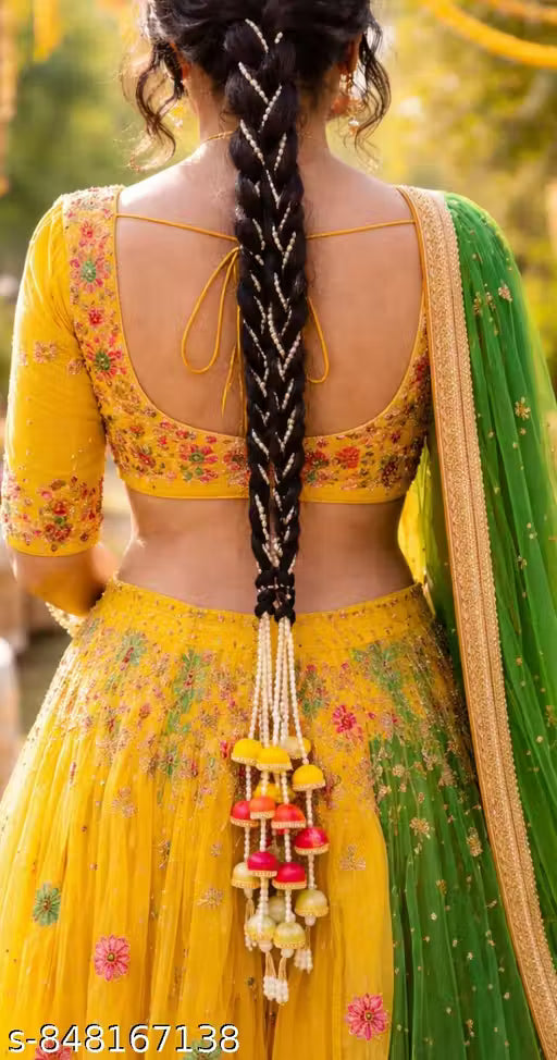 Pearl paranda with colourful latkan