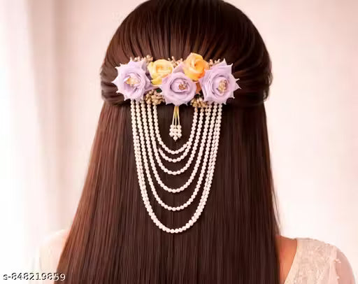 Floral wedding hair accessory