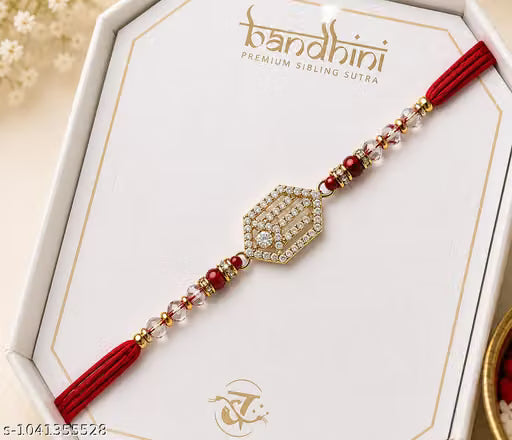Stone rakhi for brother