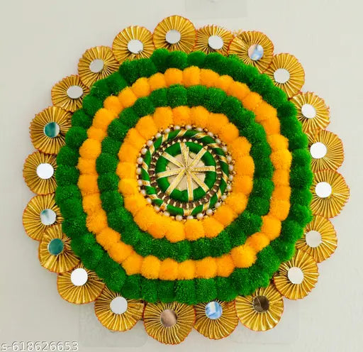 Haldi mehndi decoration rangoli
