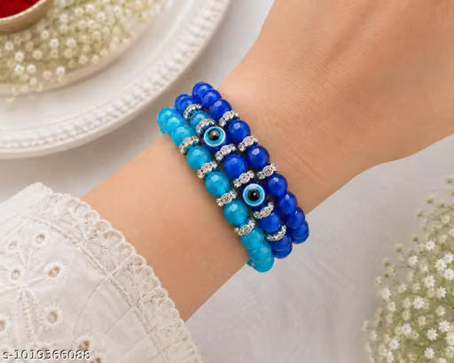 Wraparound raksha sutra evil eye rakhi for brother