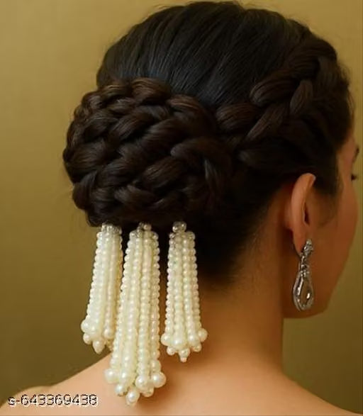 Bridal bun hair accessories for women and girls