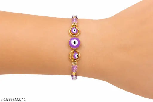 Evil eye rakhi for brother (Purple)