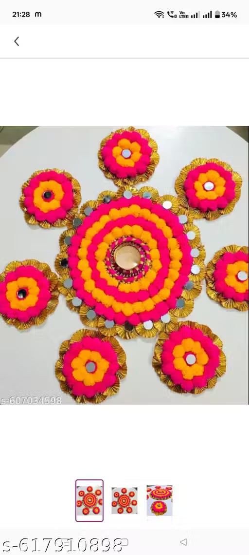 Wedding decoration ready to use rangoli