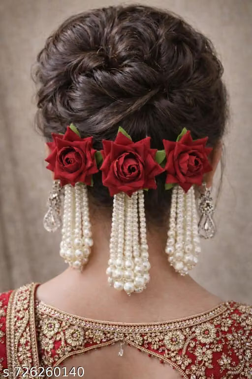Floral hair accessories for women and girls