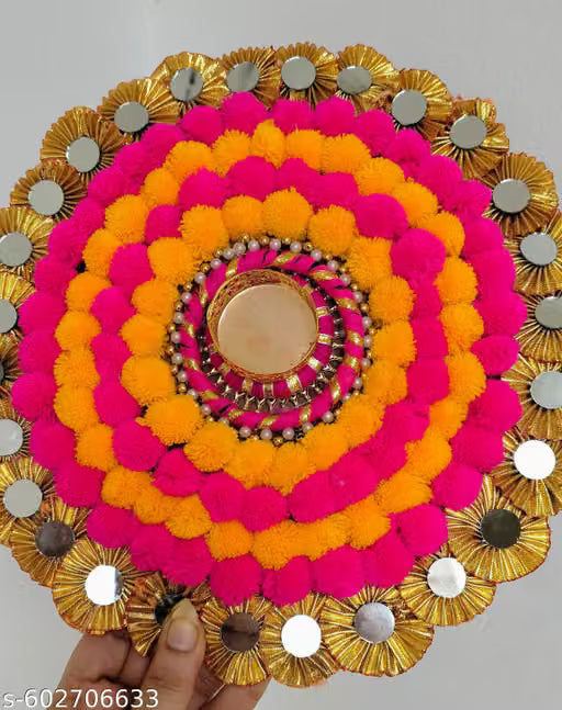 Rangoli diya for diwali decoration