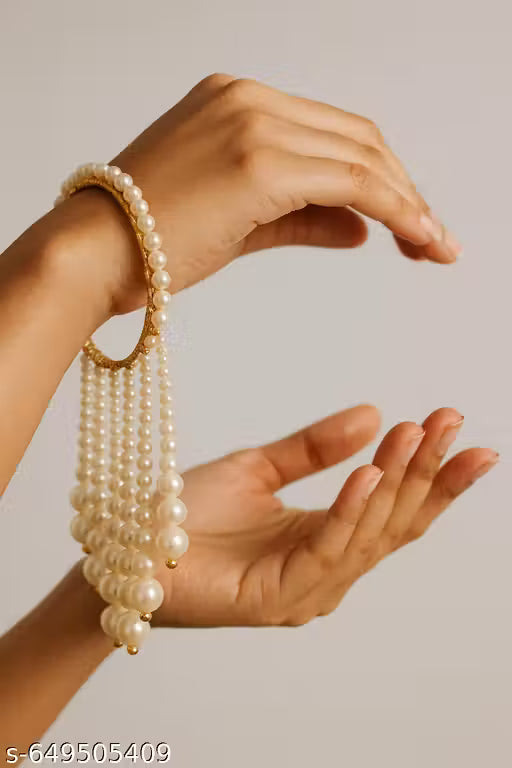 Bridal kalira bangles with latkan