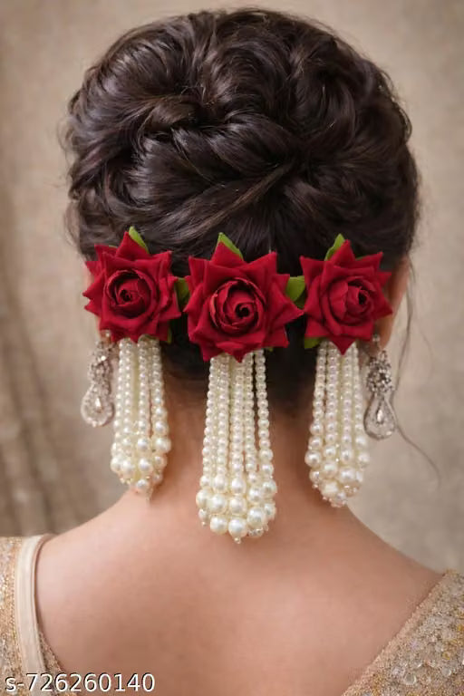 Floral hair accessories for women and girls