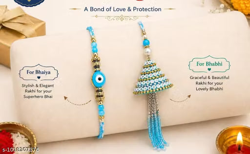 Bhaiya bhabhi rakhi combo set