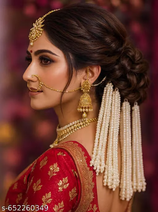 Bridal Hair bun accessories for women and girls