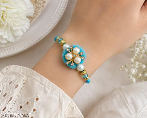 Bhaiya bhabhi rakhi combo (Teal)