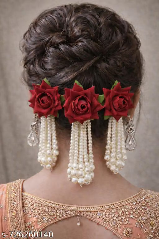 Floral hair accessories for women and girls