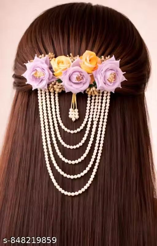 Floral wedding hair accessory