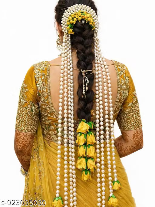 Floral dupatta for women Yellow