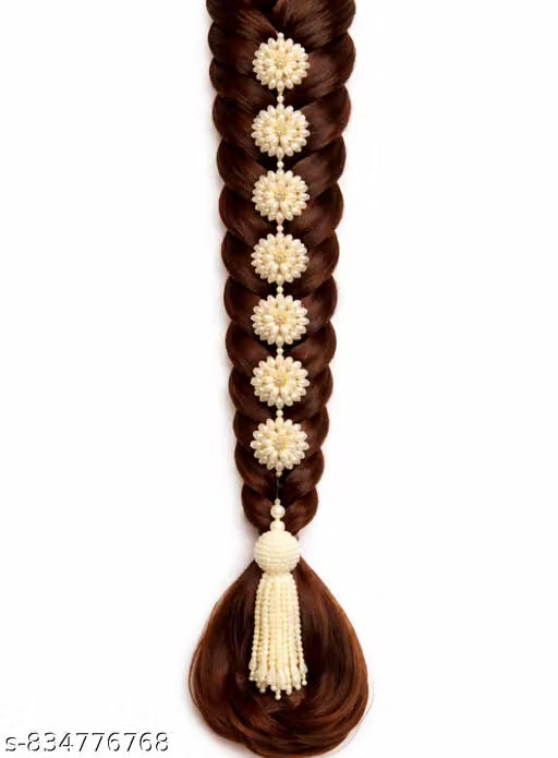 Pearl flower paranda braid accessories