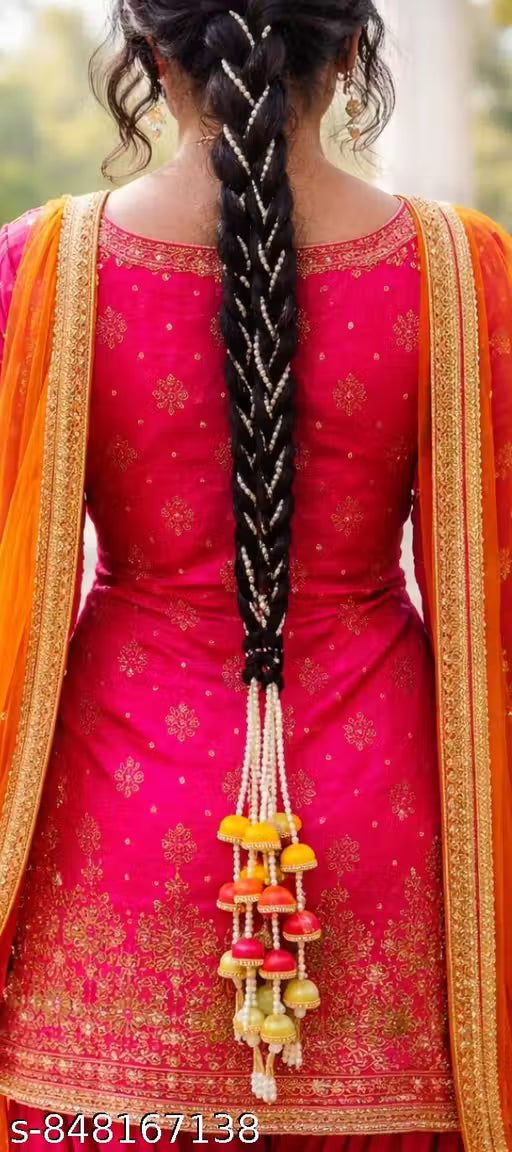 Pearl paranda with colourful latkan