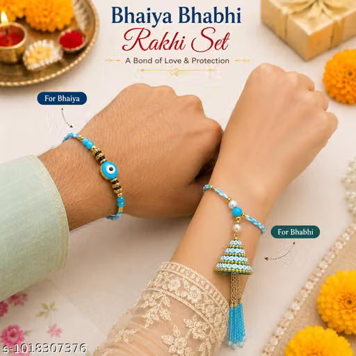 Bhaiya bhabhi rakhi combo set
