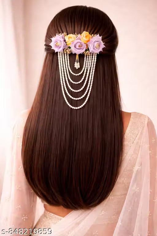 Floral wedding hair accessory