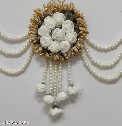 Floral hair bun accessories
