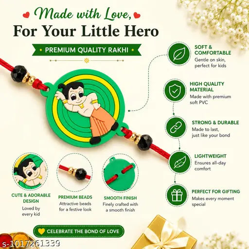 Chota Bheem cartoon rakhi for kids