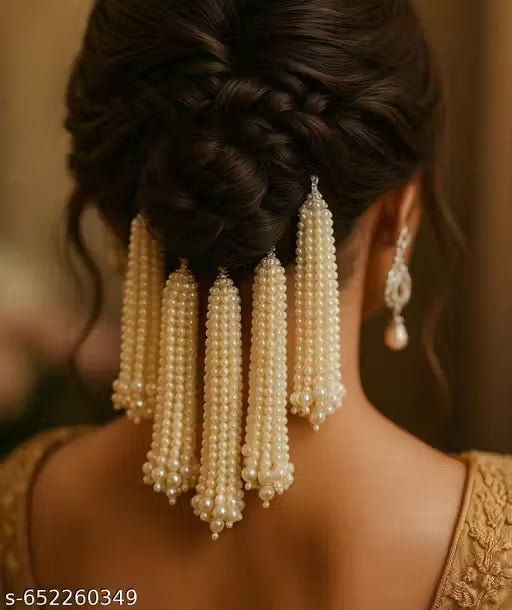 Bridal Hair bun accessories for women and girls